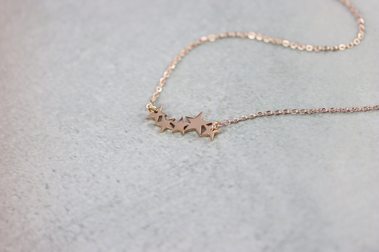 Sternen Halskette Roségold Schmuck stainless steel Rosé starryroad sternenstraße shiny star glänzend Stern Edelstahl