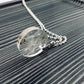 Pusteblume Dandelion Halskette rund silber silver jewelry Epoxidharz Schmuck necklace Naturschmuck unique einzigartig Geschenkidee