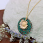 Sonnenblumen Halskette Taler Sunflower jewelry Schmuck stainlesssteel Edelstahl vintage elegant sunny necklace flower Blume flora