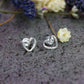 Herz Ohrringe 925silber heart romantic romantisch elegant glänzend shiny girly heartshaped Ohrstecker earstuds earrings silber silver jewelry Schmuck