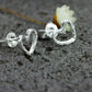 Herz Ohrringe 925silber heart romantic romantisch elegant glänzend shiny girly heartshaped Ohrstecker earstuds earrings silber silver jewelry Schmuck