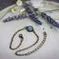 Vergissmeinnicht Armband Bronze Schmuck Naturschmuck zart Blumen Epoxidharz bracelet flower jewelry