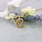 Zwillingsherz gold Schmuck Herzcharm Herz charm Anhänger heart Pärchen Halskette necklace Geschenkidee Freundin girlfriend shiny glänzend