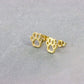 Pfoten Gold Schmuck Ohrringe earstuds animal paws Ohrstecker jewelry stainlesssteel Edelstahl cute dogpaws catpaws Katzenpfoten shiny kawaii glänzend Hundepfoten