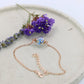 Vergissmeinnicht forgetmenot Rosé Roségold flowers Armband Schmuck jewelry Naturschmuck Geschenkidee Hochzeit Taufe filigran zart bracelet Glaskugel girly