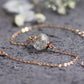 Pusteblume Dandelion Armband Roségold Schmuck jewelry bracelet Rosé Brautjungfer Taufe Geschenkidee zart Naturschmuck girly Glaskugel