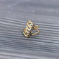Ring gold Blatt leaf Blätter Edelstahl stainlesssteel Design unique Schmuck jewelry ausgefallen Neu
