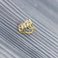 Ring gold Blatt leaf Blätter Edelstahl stainlesssteel Design unique Schmuck jewelry ausgefallen Neu