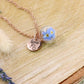 Vergissmeinnicht Name Datum Hochzeit Brautjungfer Geschenk Blumenkind Erinnerung Glaskugel Halskette Anhänger Schmuck personalisiert Muttertag Freundin Moment Herz Roségold