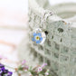 Vergissmeinnicht forgetmenot Epoxidharz Schmuck Halskette silber silver flower jewelry Naturschmuck