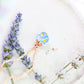 Vergissmeinnicht forgetmenot Epoxidharz Schmuck Halskette Rosé Roségold girly flower jewelry Naturschmuck Kugel
