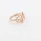 Fuchsring Ring Ringe roségold Geometrie Fox Fuchs Fuchsgeometrie Kunst Art verstellbar animal jewelry Schmuck animallover rosé