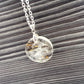 Pusteblume Dandelion Halskette rund silber silver jewelry Epoxidharz Schmuck necklace Naturschmuck unique einzigartig Geschenkidee