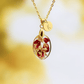 Rosenblüten oval Halskette Gold Schmuck Blattgold jewelry rosepetals personalisiert Blättchen Buchstabe personalized rose petals Epoxidharz