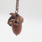 Eichhörnchen Nuss Halskette Bronze Schmuck Herbst Autumn Squirrel Hazelnut Eichel Naturschmuck Animal Charm Anhänger sweet necklace nature jewelry