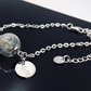Pusteblume Dandelion Armband silber silver Schmuck bracelet personalisiert Blättchen Buchstabe personalized jewelry Naturschmuck Geschenkidee Taufe Hochzeit Brautjungfer Glaskugel